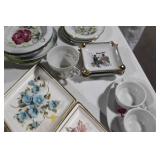 Assorted Vintage Ceramic Figurines and Decorative Plates Collection