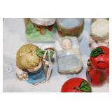 Assorted Vintage Ceramic Figurines and Decorative Plates Collection