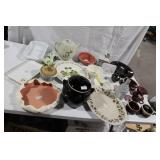 Collection of Vintage Ceramic and Glassware Items