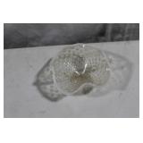 Vintage Glassware Collection Including 3-Tiered Serving Tray and Platters