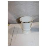 Vintage Apothecary Balance Scale with Porcelain Bowls and Gold Accents