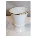 Vintage Apothecary Balance Scale with Porcelain Bowls and Gold Accents