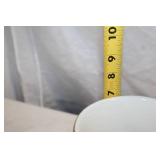 Vintage Apothecary Balance Scale with Porcelain Bowls and Gold Accents