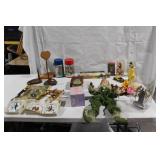 Vintage Collectibles Lot with Figurines and Decor Items