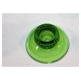 Set of 7 Elegant Vintage Art Glass Vases in Green and Red