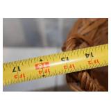 Collection of Metal and Plastic Cookie Cutters with Wicker Basket