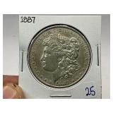 1887 Morgan Silver Dollar