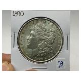 1890 Morgan Silver Dollar