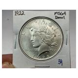 1922Peace Silver Dollar