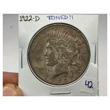 1922-D Peace Silver Dollar