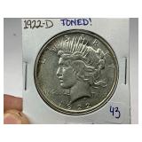 1922-D Peace Silver Dollar
