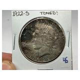 1922-S Peace Silver Dollar