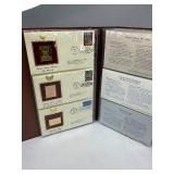 70pc Collection of 1st Day Issue 24k Gold Plated Stamps