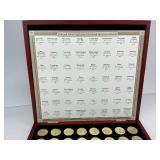 56pc Collection of Gold and Silver Highlighted Quarters