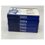 5x Run of Proof Sets from 2001-2005