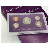 5x Run Proof Sets from 1989-1993