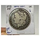 1878 8TF Morgan Silver Dollar
