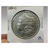 1882-O Morgan Silver Dollar