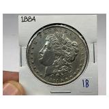 1884 Morgan Silver Dollar