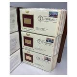 72pc Collection of 1st Day Issue 24k Gold Plated Stamps