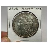 1881-S RPD Morgan Silver Dollar