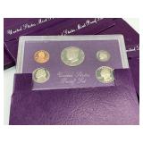 6x Proof Sets from 1985-1991