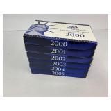 6x Run Proof Sets from 2000-2005