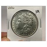1886 Morgan Silver Dollar