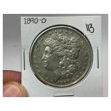 1890-O Morgan Silver Dollar