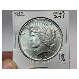 1922 Peace Silver Dollar