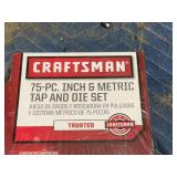 New Craftsman 75 Piece Inch & Metric Tap & Die Set
