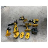 DeWalt 18Volt Cordless Tools With Charger & 3 Batteries
