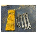 5 Piece Box End Ratchet Wrench Set