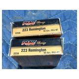 2 Boxes PMC Bronze 223 REM Shells