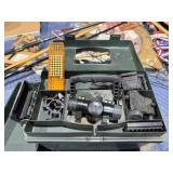 Storage Box & Contents - Ammo, Sights & Glasses