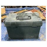 Storage Box & Contents - Ammo, Sights & Glasses