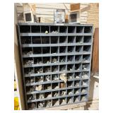 Metal Bolt Bin & Everything in It - 34" x 42"