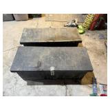 2 Plastic Tool Boxes & Contents 14" x 34" x 13" Tall