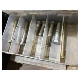 2 Plastic Tool Boxes & Contents 14" x 34" x 13" Tall