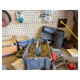 Everything on Bench & On Pegboard