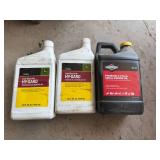 2 Quarts John Deere Hy-Gard Oil & 48oz Briggs & Stratton 4-Cycle Oil