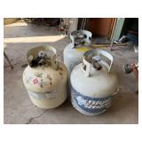 3 Propane Tanks