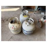 3 Propane Tanks