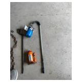 Small Propane Torch, Hydraulic Jack & Pry Bar