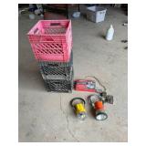 Flashlights, Milk Totes, Mouse Trap & Padlocks