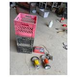 Flashlights, Milk Totes, Mouse Trap & Padlocks