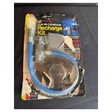 Set of Assorted Automotive Refrigerant Cans with Recharge Kits - content quantities unverified