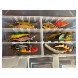 Fishing Tackle Box Set with Assorted Lures and Carry Bag