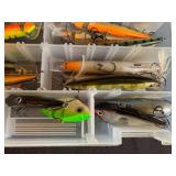 Collection of Assorted Fishing Lures with Storage Case