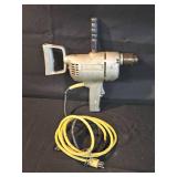 Used Heavy-Duty Electric Drill with Side Handle